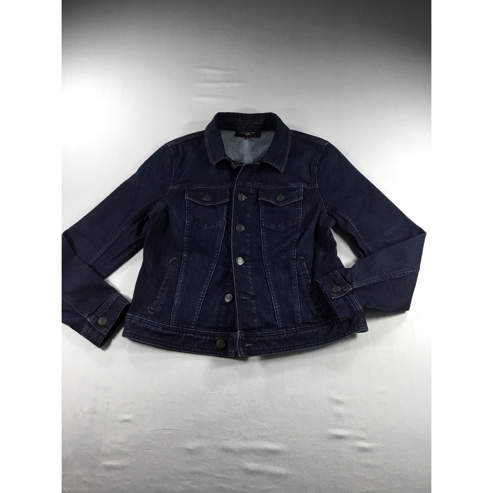 Talbots SP Denim Jacket Dark Wash Jean Indigo Stretch
Fall Streetsyle Layering
